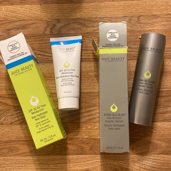 *NWT* TWO products- Juice Beauty Moisturizer & Anti-Wrinkle Boost Serum - Picture 1 of 5